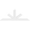 Ekena Millwork Saratoga Architectural Grade PVC Gable Bracket, 60"W x 22 1/2"H x 2"D x 4"F, 9/12 Pitch GBP060X23X0204SAR00 - alternate 5